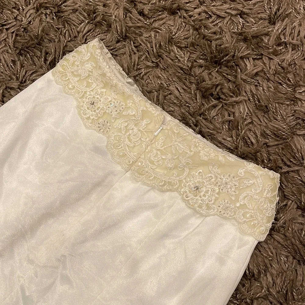 Landa Set  Size 4  Silk Long Evening Wedding Gown Vintage - Picture 11 of 17